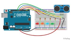 ultrasonic arduino indicator