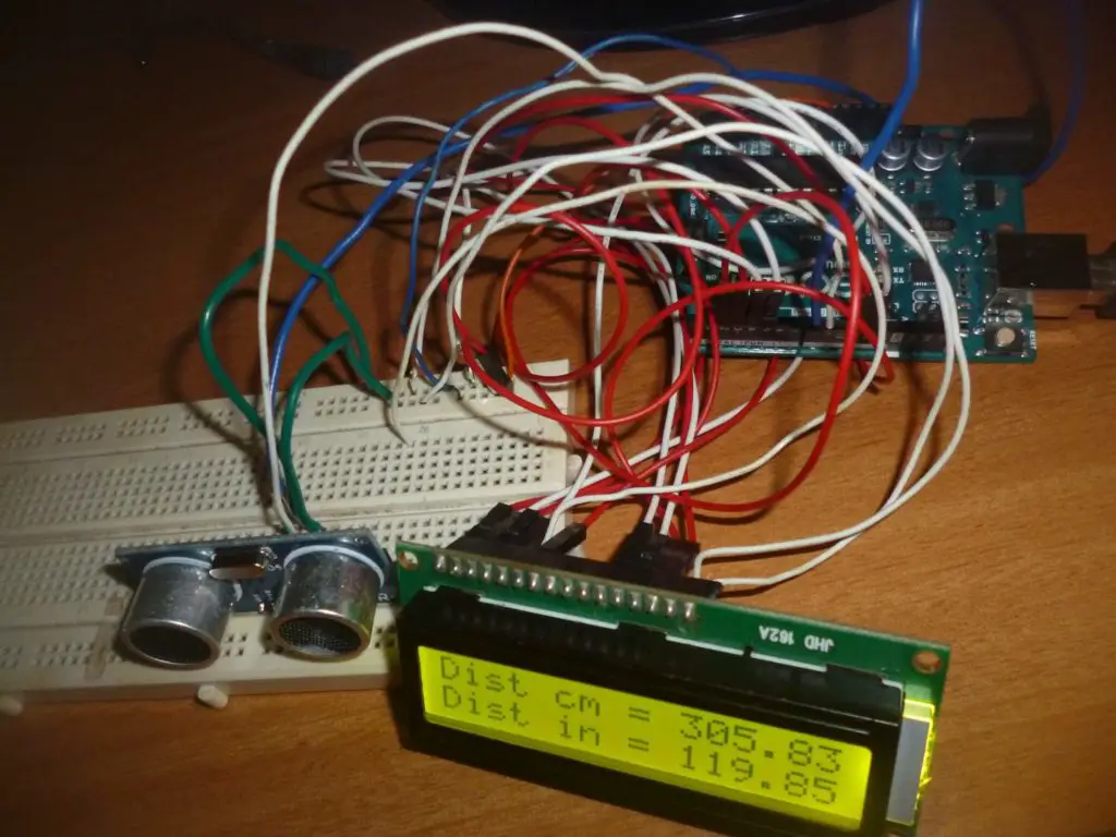 ultrasonic sensor arduino test code