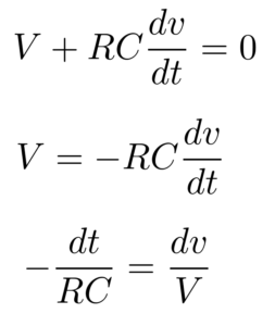 Derivation For Voltage Across A Charging And Discharging Capacitor