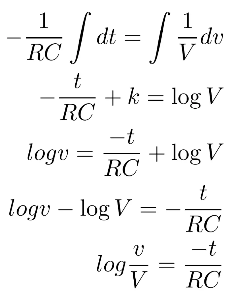 Capacitor Charging Equation With Initial Voltage - Tessshebaylo