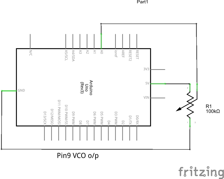 arduino VCO circuit