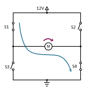 h bridge motor driver circuit