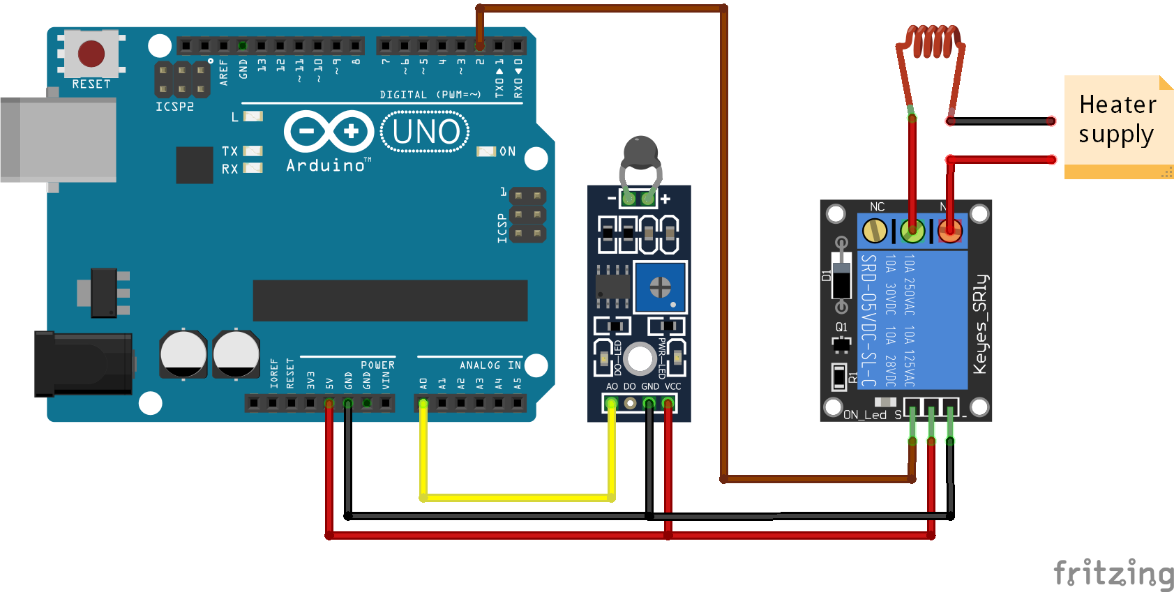 Arduino Temperature controller code and working