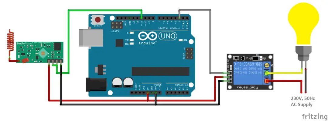 RF remote control using Arduino and 433mhz ASK module