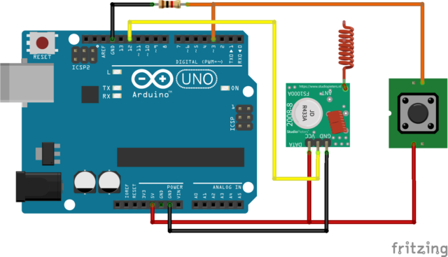 RF remote control using Arduino and 433mhz ASK module